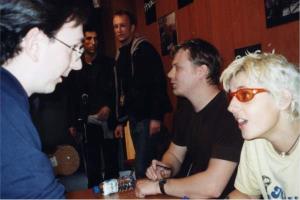 2002 Rencontre avec Sarah et Jan à la fnac Bellecour